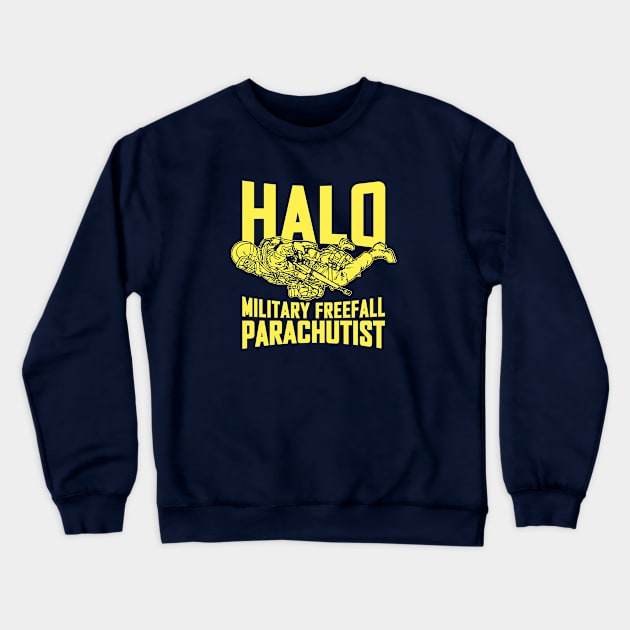 Mod.2 HALO Military Freefall Parachutist Crewneck Sweatshirt by parashop